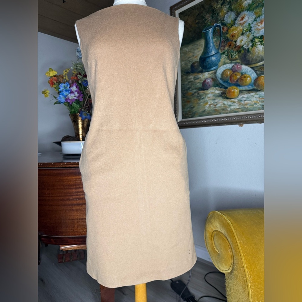 Tombolini Pure Cashmere Camel Sheath Dress – Made in Italy